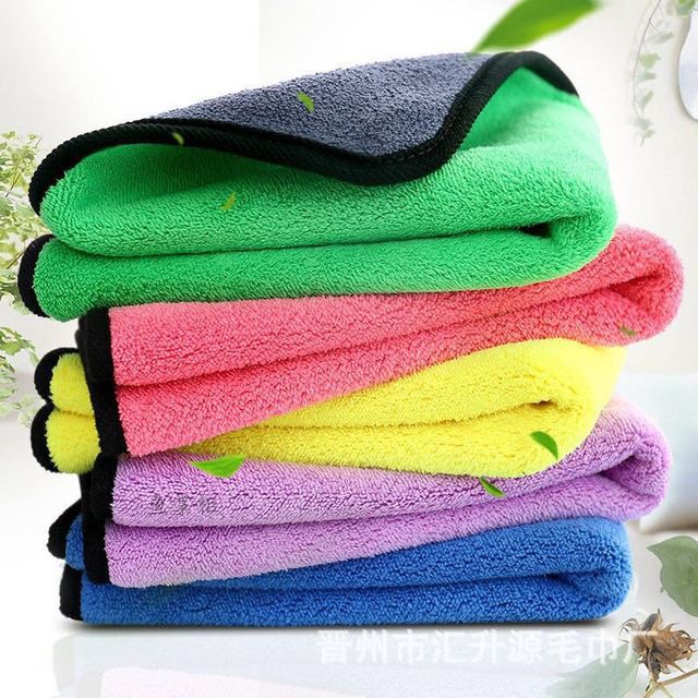 Fishing towel thickened coral velvet cotton absorbing water to catch fish towel Luya black pit bass do not lose hair rag fishing