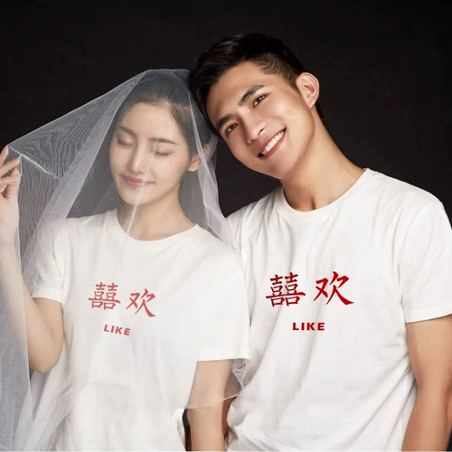 Парная одежда для влюбленных, хлопковая летняя одежда, белая футболка