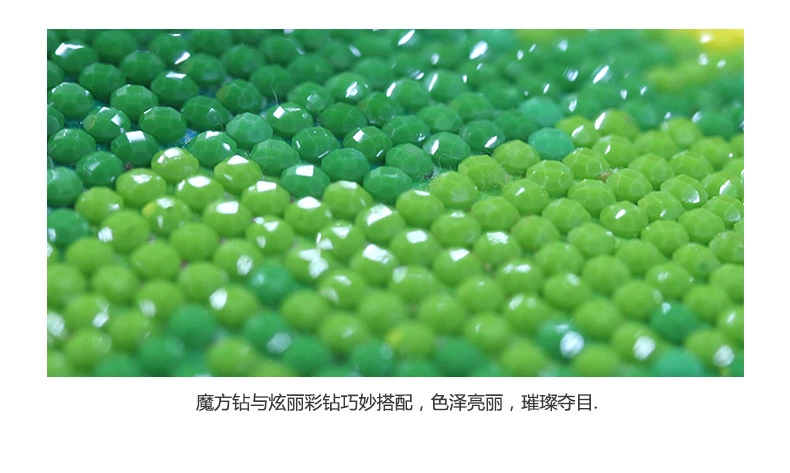 2019 mới kim cương sơn hình Merlin, tre và hoa cúc Bốn quý ông gạch Stitch thêu 2018 cho thấy một miếng nhỏ nhẹ - Công cụ & phụ kiện Cross-stitch