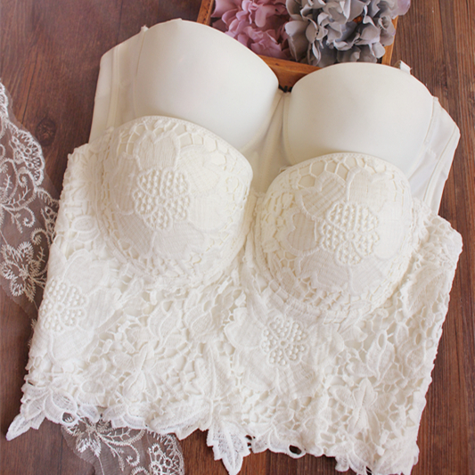 Micro-imperfections Half a cup of white plastic body large size Cups Horse Chia Slim Fit Anti Slip Bra DE Cup Harness Shaping-Taobao