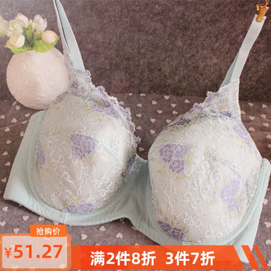 Summer increase the original single full cup large size large cup Fat thin three-breasted sub-milk breast milk small underwear bra
