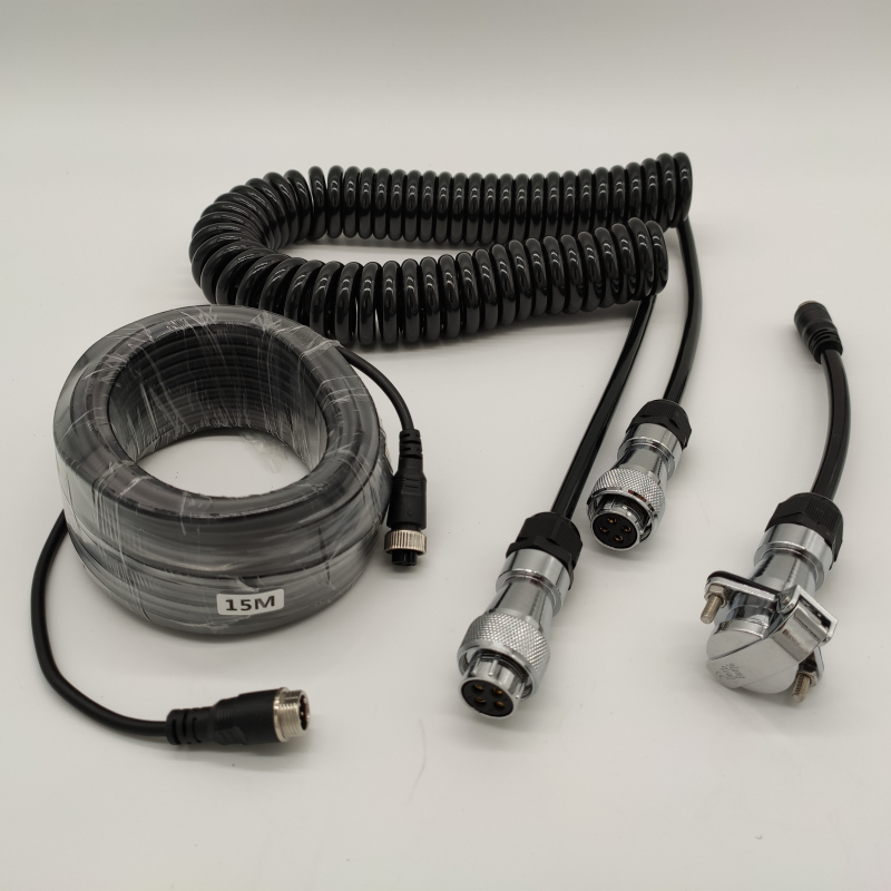 Jiefang JH6 J6P 460 550 J7 original car four-position monitoring reversing video adapter spring line aviation head