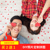 Handmade birthday gift wooden high-difficulty puzzle 1000 pieces adult decompression diy photo custom portrait animation