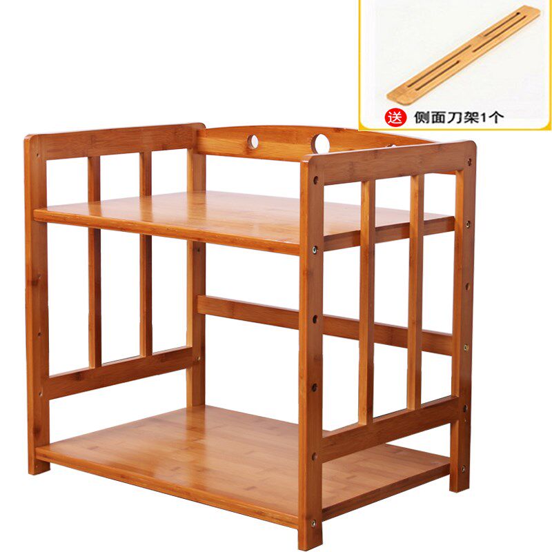 Cargo shelf microwave oven rack oil, salt, sauce, vinegar, bamboo electrical appliances asphalt shelf kitchen shelf asphalt