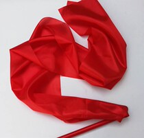 Dance ribbon ribbon with bar ribbon rhythmic gymnastics children dance seven color red ribbon square dance performance