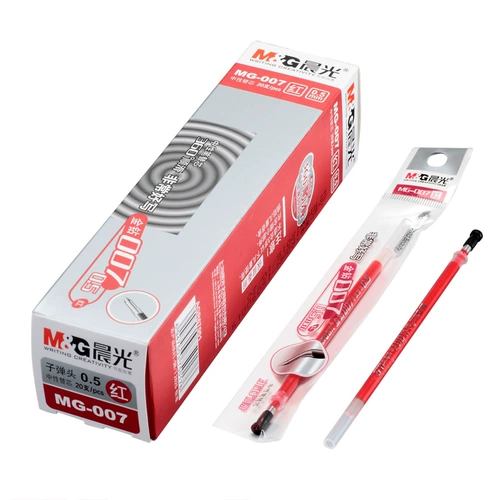 Ченгуанские канцелярские канцелярские товары нейтральные ручки женские ученики начальной школы Черно -синий и красный 0,35 0,38 0,5 1.0