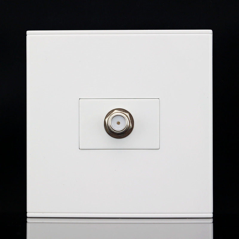 Type 86 FFPanel Digital TV Cable Wide Band TV Hole Socket (British F-head Interface)