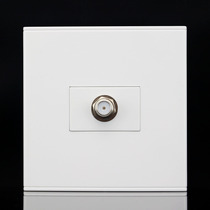 Type 86 one-bit F-head panel satellite digital TV cable broadband TV hole socket (imperial F-head interface)