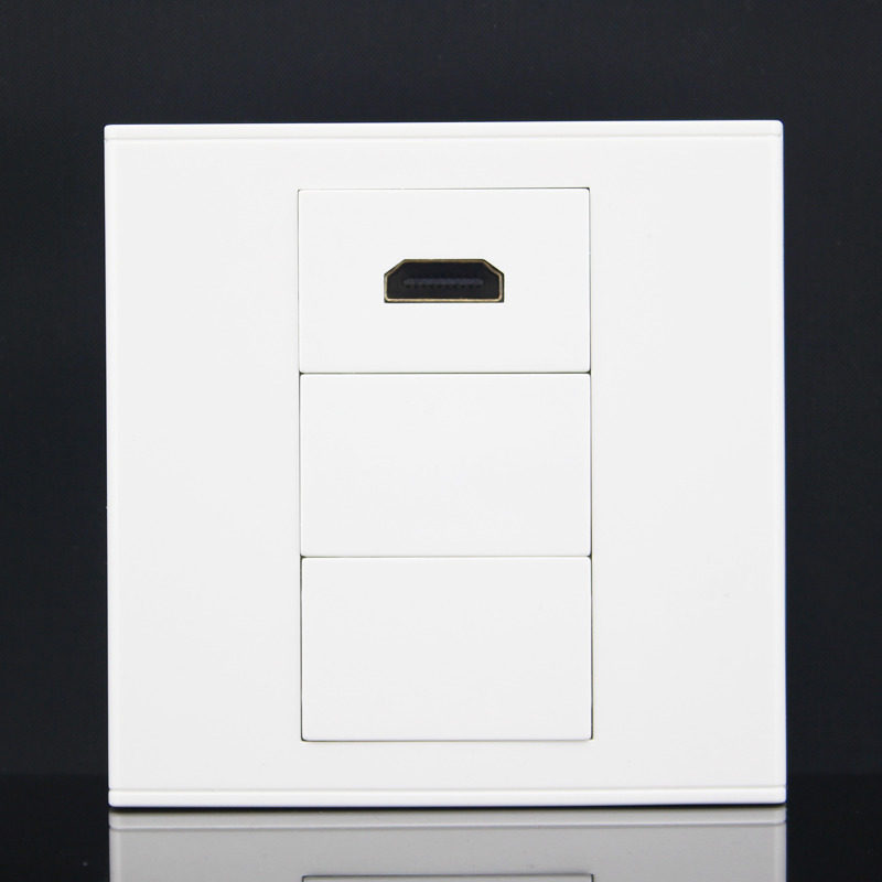 HDMI curved socket panel side-mounted Model 86 three-digit HD monitor digital TV fits into a normal bottom box