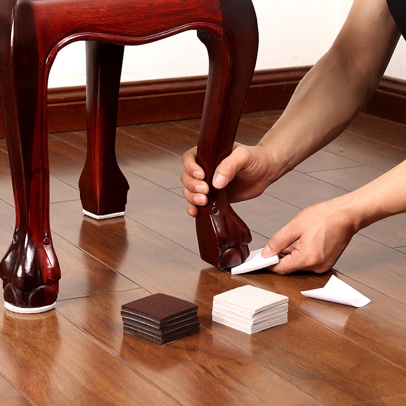 Felt table mat European bag stool table leg chair leg protective cover table and chair foot cover silent wear-resistant furniture foot pad