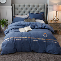 Two-meter bed 2 2x2 4m bedding four-piece cotton cotton wool quilt cover 6x7 by 7 normal delivery