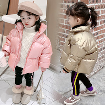 2021 womens winter clothing new waterproof Korean version of casual thick childrens cotton coat coat female baby cotton jacket