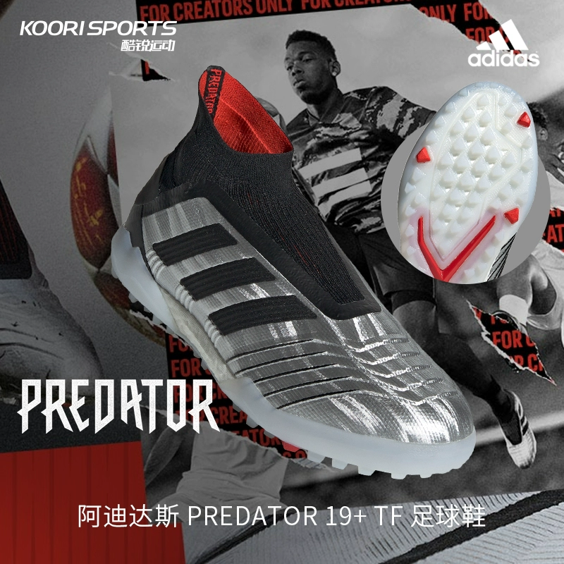 Adidas Adidas Falcon PREDATOR 19+ TF bị gãy móng tay người đàn ông giày cỏ bóng đá nam F35624 - Giày bóng đá