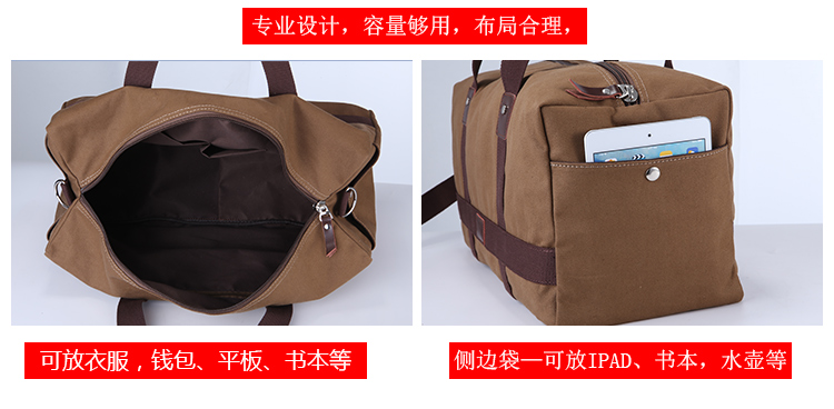 Túi du lịch công suất lớn túi xách nam vải canvas hành lý du lịch gói du lịch khoảng cách ngắn quần áo túi du lịch túi lên máy bay túi xách du lịch nữ