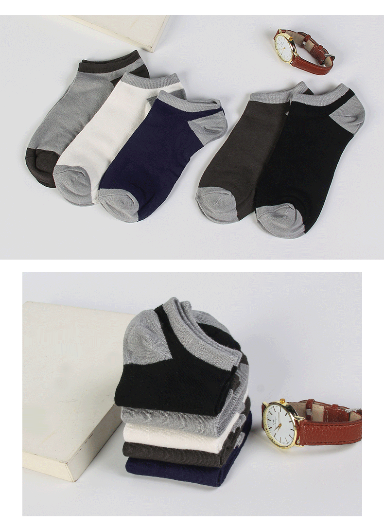 Mùa hè mỏng phần vớ nam tre sợi than vớ thoáng khí khử mùi miệng ngắn để giúp thuyền cotton siêu mỏng 10 đôi gửi 3 set vớ đẹp