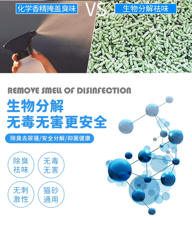 Chuangyi mèo xả rác hạt khử mùi hạt trầm hương hạt phân mèo đồng hành khử mùi mèo xả rác 250ML - Cat / Dog Beauty & Cleaning Supplies