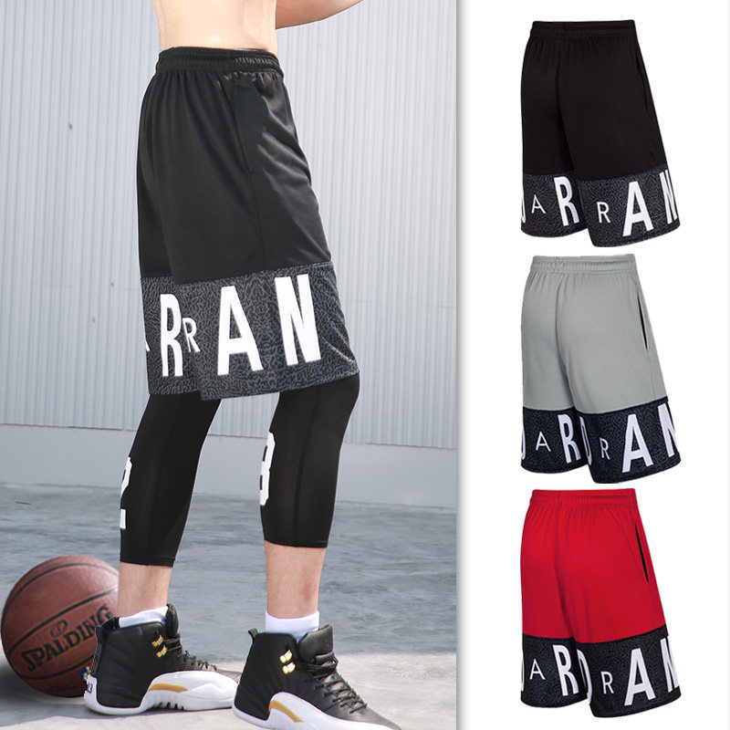 AJ23 basketball pants shorts men's sports pants five-point pants breathable Tide Street leisure training fitness running pants