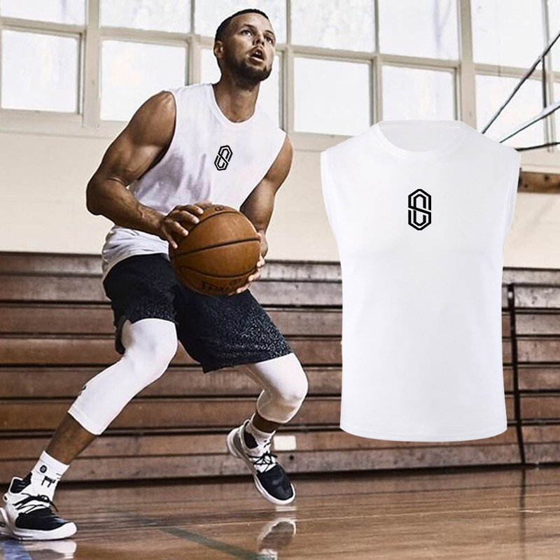 Basketball Sports Vest Men Sleeveless Loose Breathable Sweaty Shoulder Summer Fitness Clothes Running Training Quick Dry T-shirt