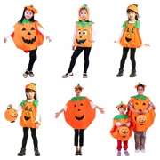 1Halloween Lễ Hội Ma Trình Diễn Trang Phục Bí Ngô Quần Áo Bí Ngô Túi Mũ Bí Ngô Quần Áo Phù Hợp Với