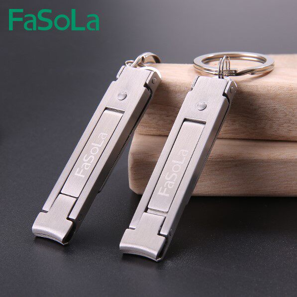 FASOLA HOME PORTABLE NAIL CLIPPERS FOLD NAIL CUT STAINLESS STEEL NAIL CLIPPERS FEET TOENAILS NAIL CLIPPERS Nail clippers