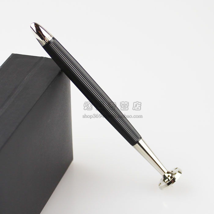 8deco New brushed concave spoon-shaped torpedo-shaped anti-flameout pipe press Rod band pass needle cigarette accessories Black