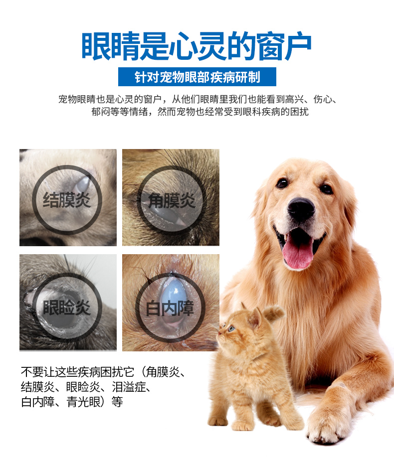 Angel pet chống vi-rút thuốc nhỏ mắt chó mèo chống viêm mắt kết mạc viêm giác mạc mũi - Thuốc nhỏ mắt sanlein 0.3