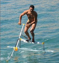 Water drifting waterbird Waterskipper self-propelled hydrofoil water bike Flying on the water