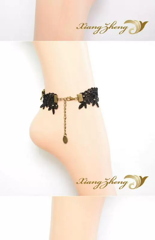 Phong cách Baroque retro ren của phụ nữ vòng chân vòng chân vòng chân handmade handmade Trang sức DIY vòng đeo chân cho nữ