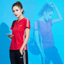 City German women Summer new leisure ankle-length pants sports suit womens cotton breathable running short sleeve sportswear