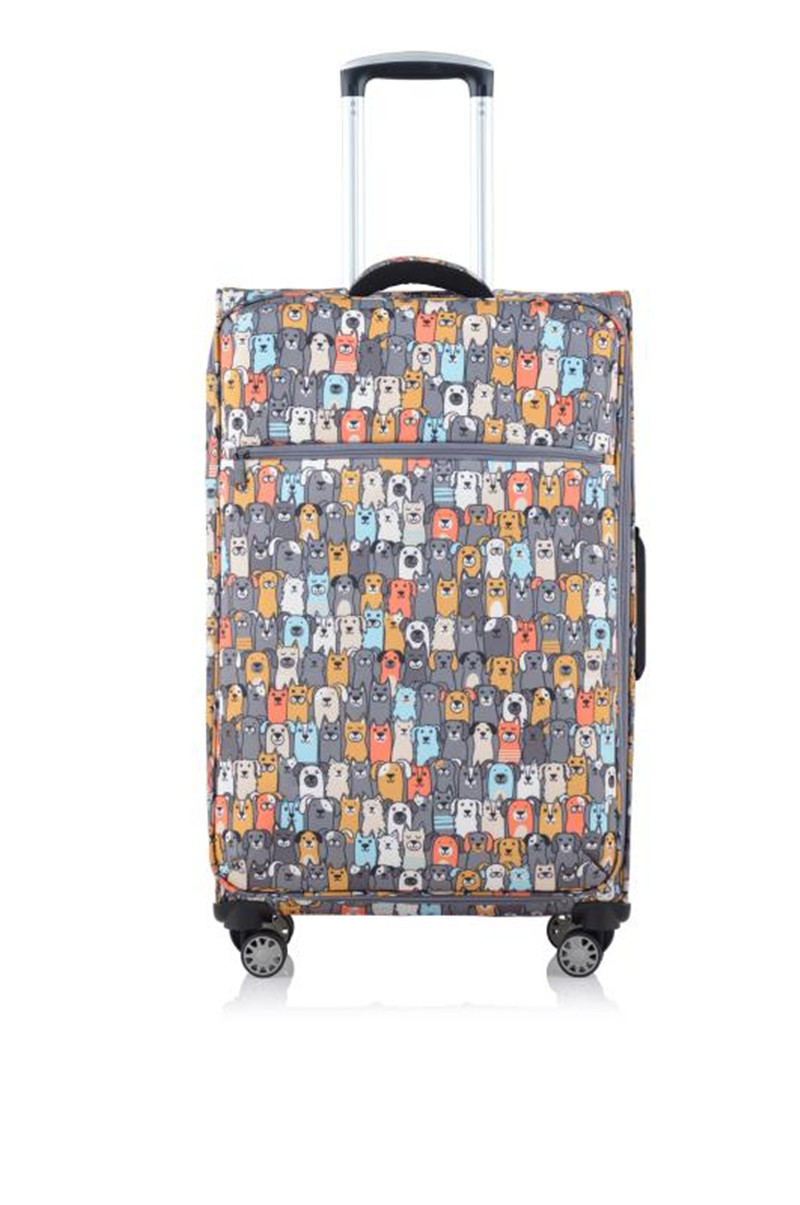 itluggage personality cute dog face pattern high-quality suitcase ultra light Japanese order TSA customs lock