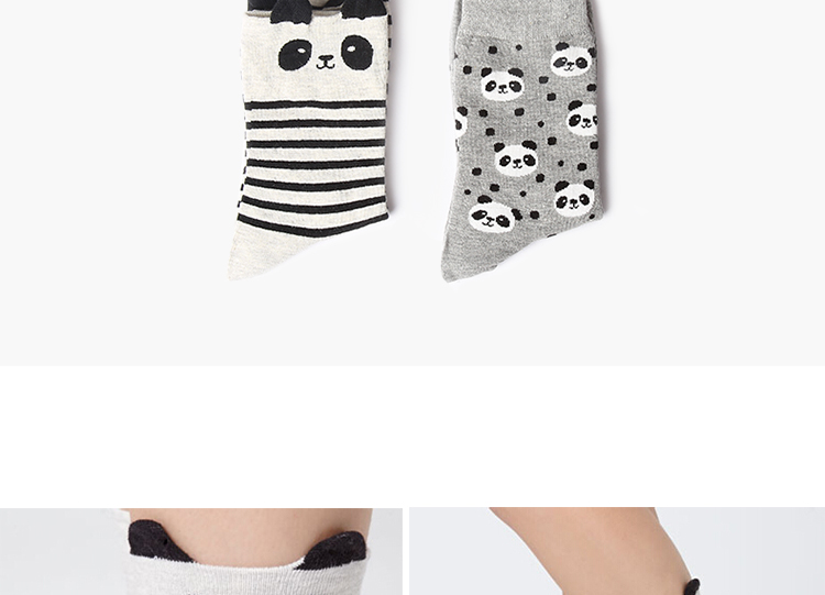 Đầy đủ 4 đôi vận chuyển Mùa thu và mùa đông dễ thương động vật ba chiều ống cotton nữ vớ sáng tạo vớ vớ thủy triều tất lót bông