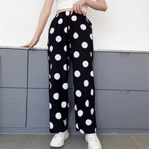 Cotton silk pajama pants womens trousers summer thin cotton silk home pants wear casual pants artificial cotton air conditioning month pants