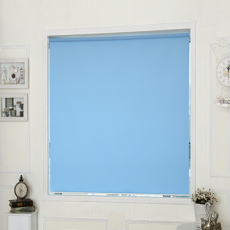 Shangmei bifacial coated color engineering roller shutters home office insulation labead style curtains living-room bedroom custom