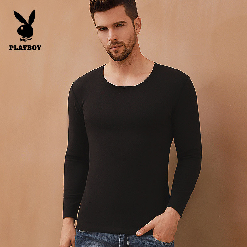 Flower Playboy men's warm underwear No-mark fever Antibacterial thin section Bottoms Autumn Clothes Sanitary Pants Suit Plus Suede Winter