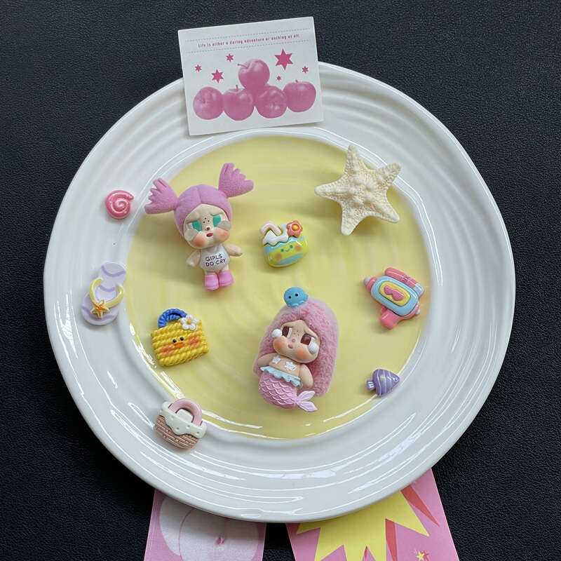New Crocs Shoe Accessories: DIY Cute Mermaid Crying Doll Shoe Charms Compatible with Crocs Shoe Buckles New Crocs Shoe Accessories: DIY Cute Mermaid Crying Doll Shoe Charms Compatible with Crocs Shoe Buckles