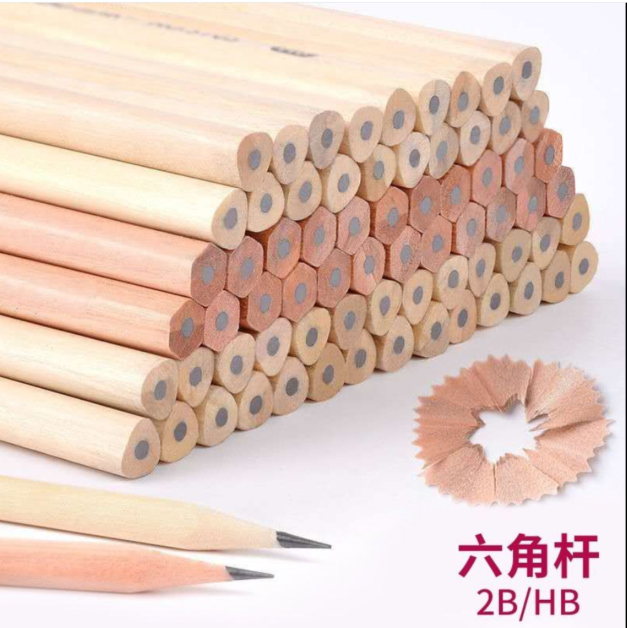 HB Pencil Log Pencil Students Hexagon Pencil Beginner Primary School Students Affordable Clothing Sketch Student Office