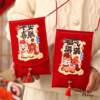 New Year Fabric Red Envelope Bag 2026 New Model Year of the Horse Lucky Money Wallet Spring Festival New Year Children's Personalized Creative Red Packet with String Plush Hanging Ornament Tiger Head Auspicious Bag