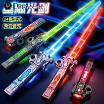 Laser sword Star Wars childrens toy little boy cool retractable luminous sword glow stick luminous gift