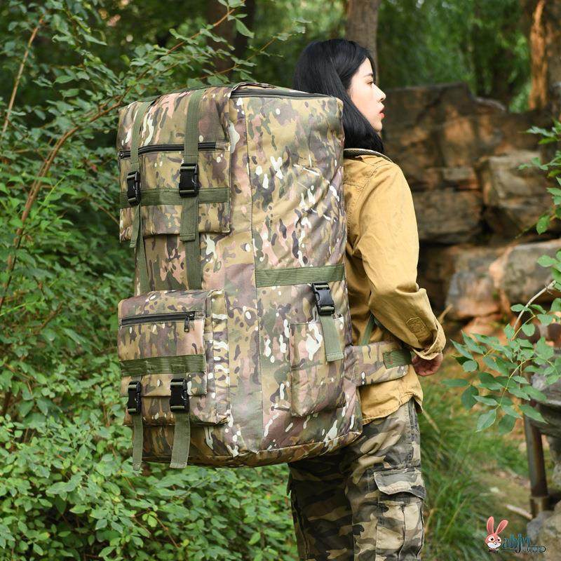 Large Capacity Outdoor Travel Backpack Men's 120L Backpack New Sports Outdoor Mountaineering Bag Hiking Bag