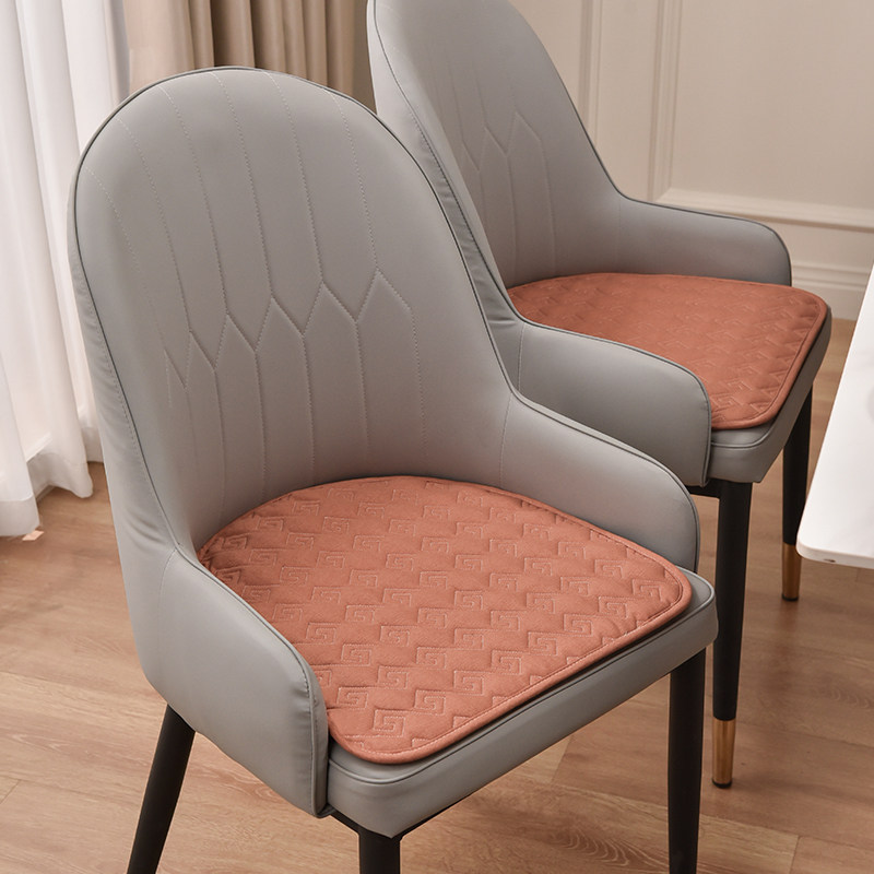 Eurostyle light and luxurious dining table and chairs cushions custom home horseshoe shaped leather chair seat cushion thin air anti-slip fart cushion summer