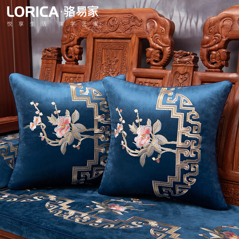 Modern new Chinese pillow Chinese style sofa headrest Chinese style sofa headrest contains core Living Room large mahogany sofa cushion