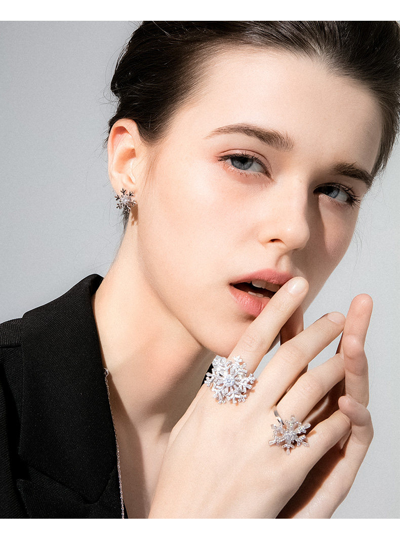 Bague Femme en Alliage argent plaque plaque or - Ref 3086558 Image 8