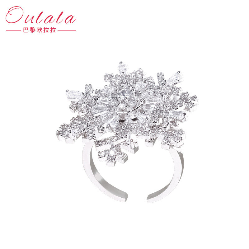 Bague Femme en Alliage argent plaque plaque or - Ref 3086558 Image 5