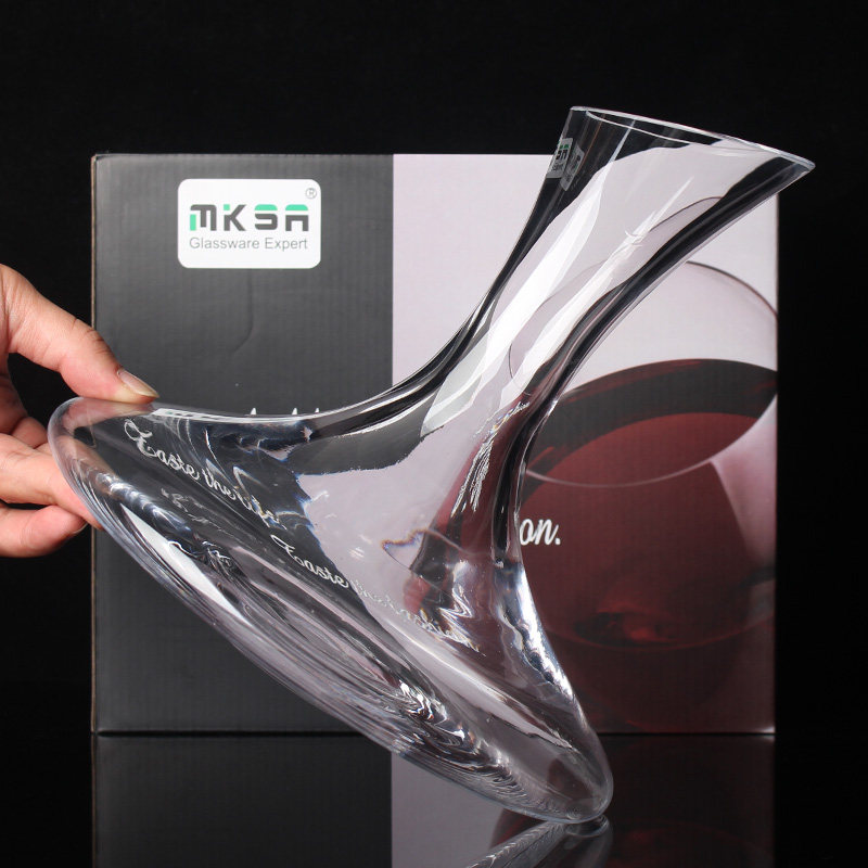 Original imported Mksa crystal quick decanter oblique decanter jug ​​red wine wine wine set household wine jug