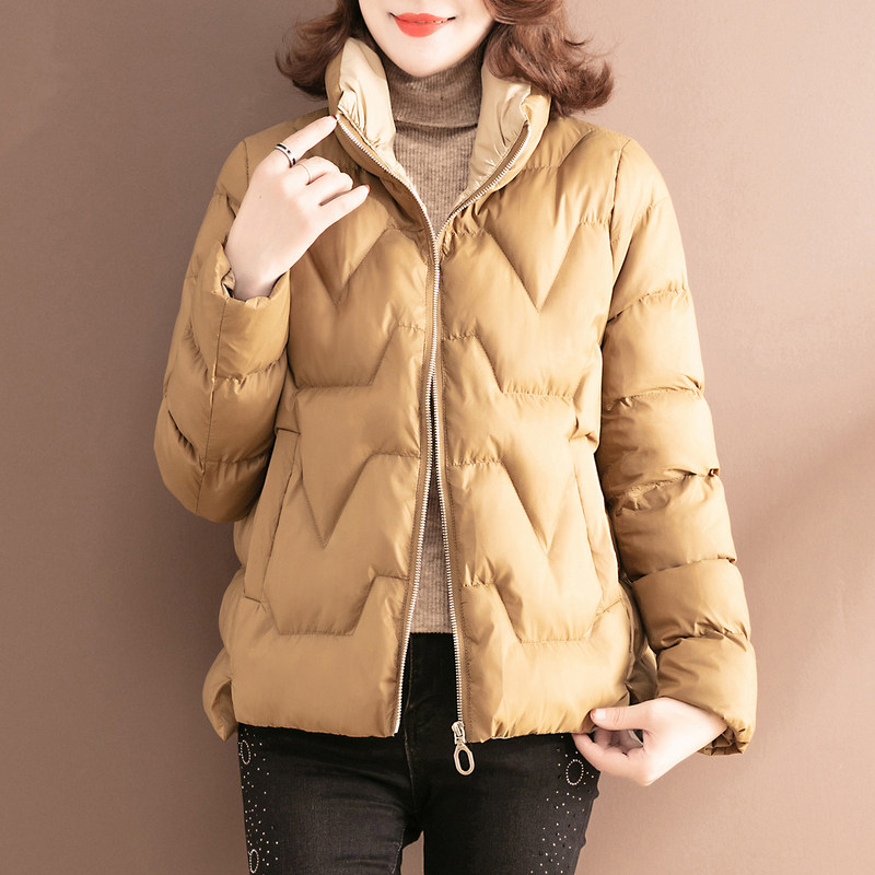 Cotton padded jacket 2021 New female winter burst fashion high collar short cotton clothes small sub thickened winter cotton jacket jacket
