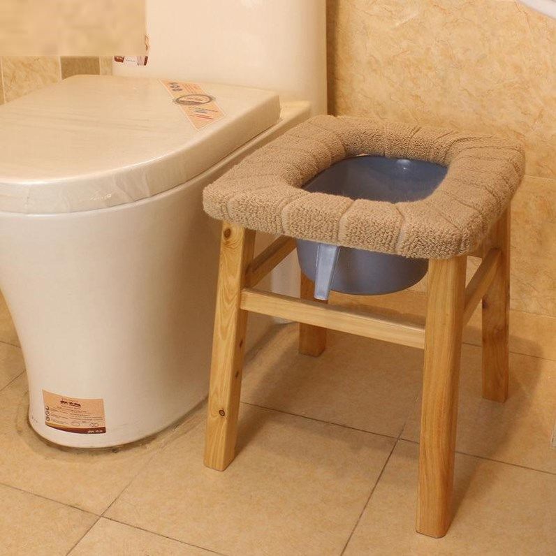[USD 23.20] Potty Squat Bowl Rack Elderly Patient Potty Stool Ushaped