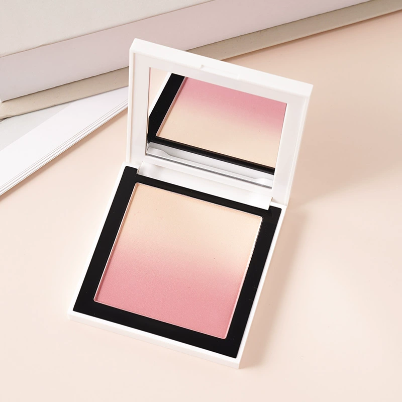 Demi Beauty Feiluer Gradient Blush dành cho nữ trang điểm màu nude tự nhiên làm sáng mờ màu cam nhạt màu đỏ cam lưới - Blush / Cochineal