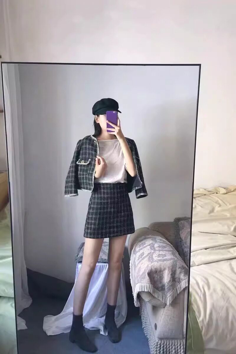 Стрейч ботинки/носки сапоги 香港春秋季厚跟马丁短靴女真皮新方趾高跟裸靴麂皮弹力修身靴