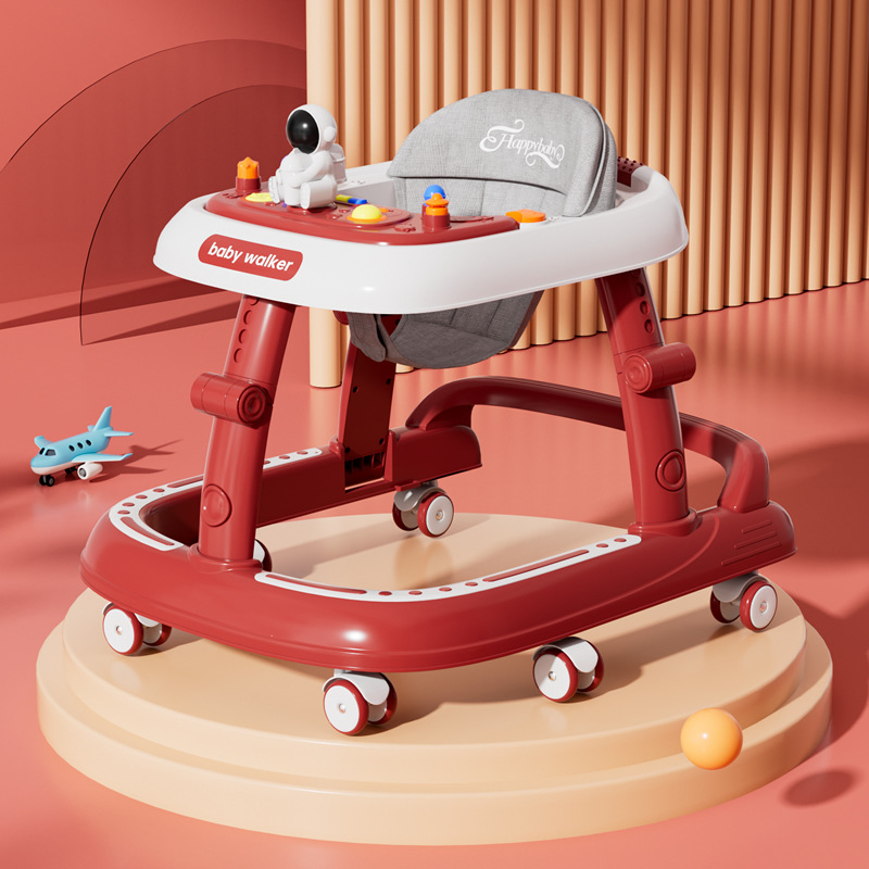 New baby walkway car anti-type leg multifunction anti-flip baby learn walking car children push walkway car-Taobao