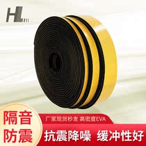 eva black sponge tape EVA strong foam shockproof sealing strip single side foam pad double sided foam single side